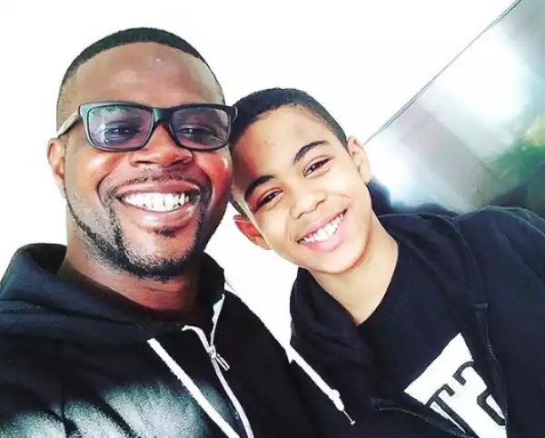 Funke Akindele’s Husband, JJC Shares Photo Of One Of His Sons – Benito